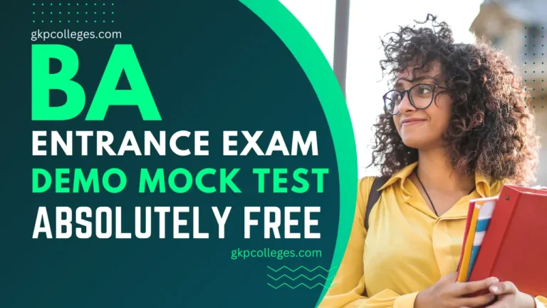 BA Entrance Exam Demo Mock Test