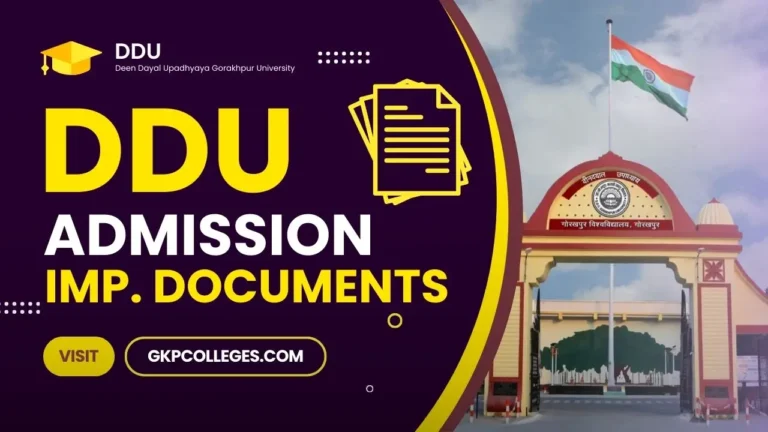 DDU Admission Important Documents 2024-25