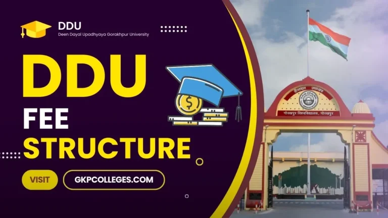 DDU Gorakhpur University Fee Structure
